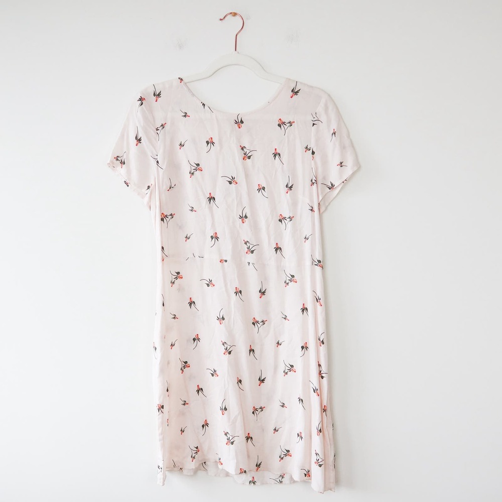 Free People Rose Bud Short Sleeve Mini Dress Size 10